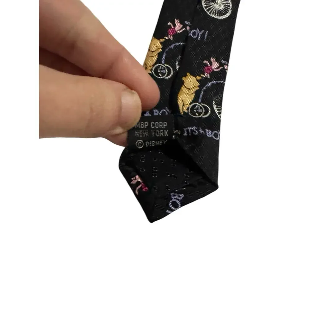 Disney Classic Pooh Piglet It’s A Boy Vintage Necktie Winnie The Pooh
